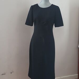 Calvin Klein Womans Black Lined, Short Sleeve Dress, Size: 6, NWT